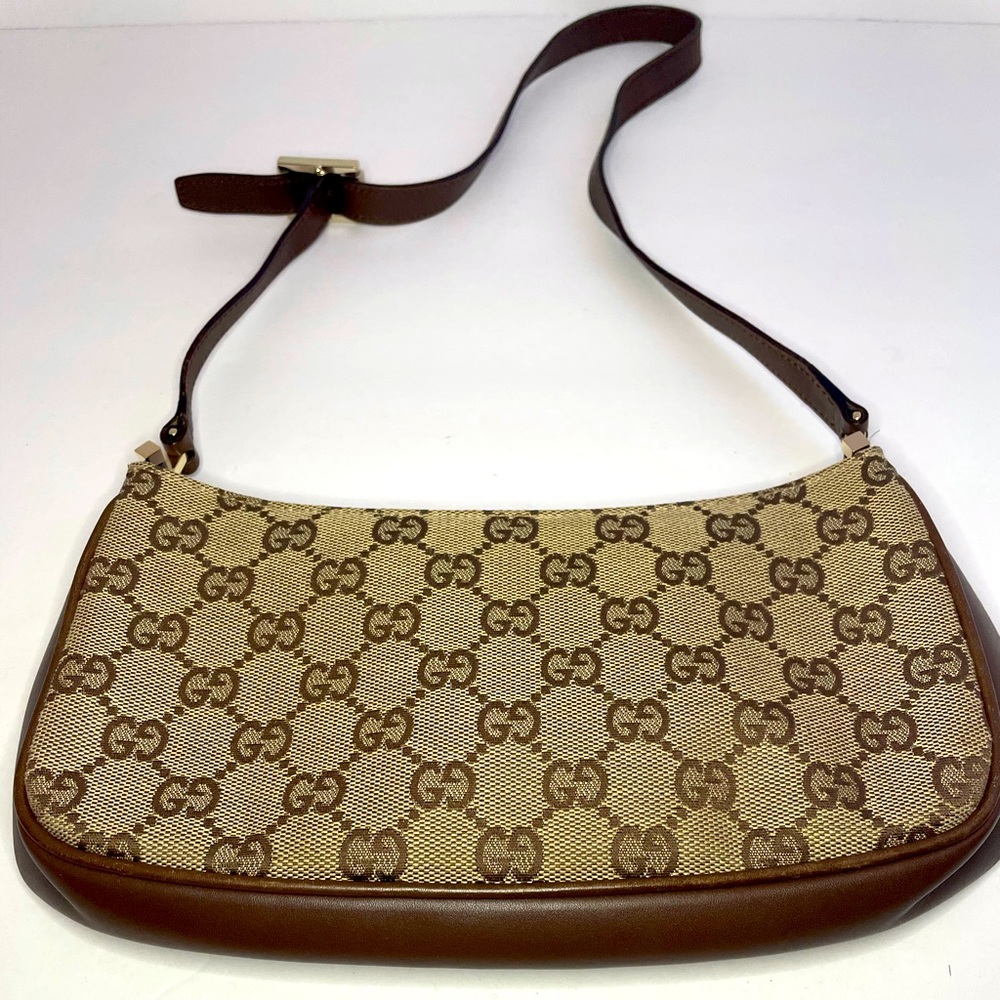 Gucci Classic Canvas Monogram Mini Shoulder Bag